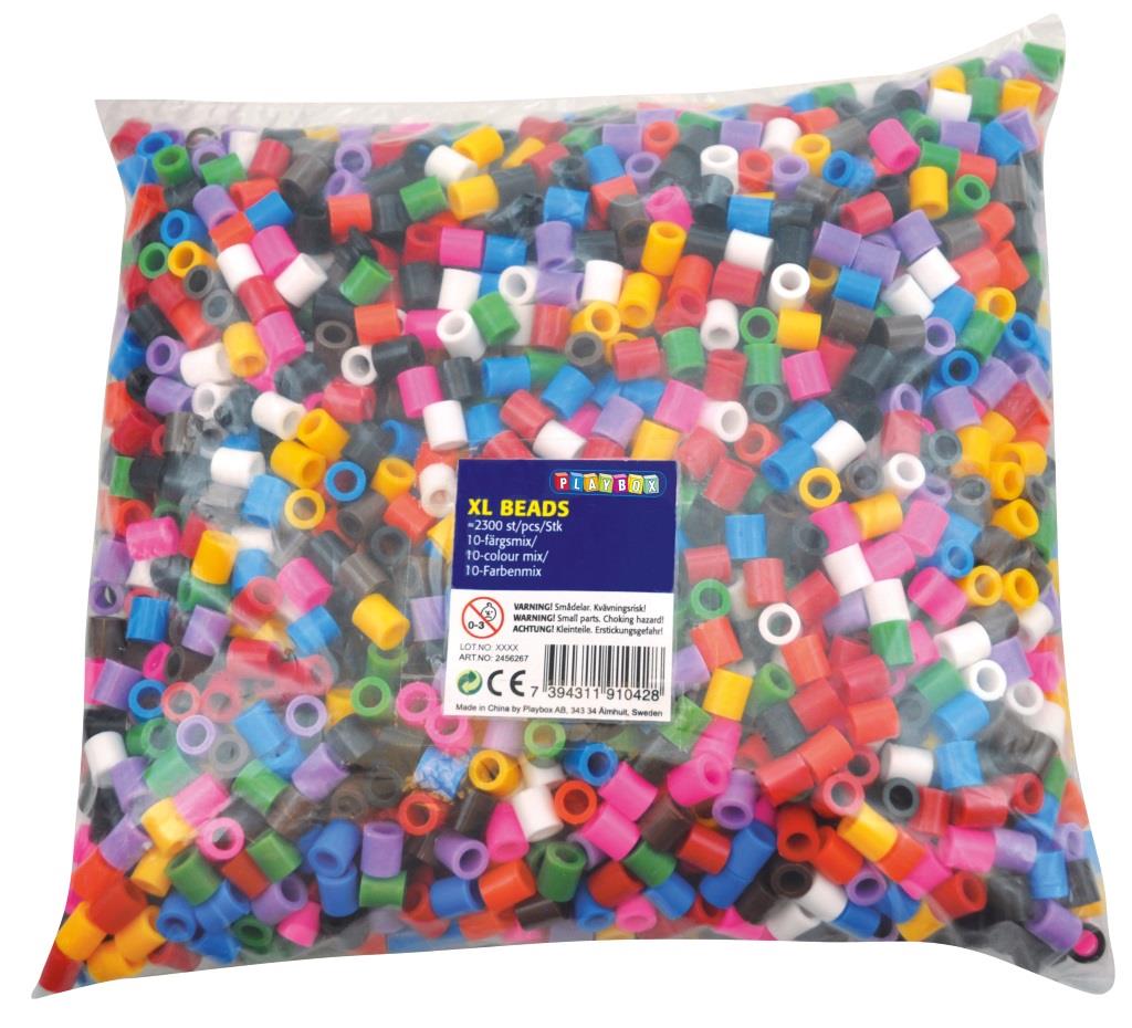 Playbox Dose 5000 Stück Maxi Perlen bunt umweltfreundlich 