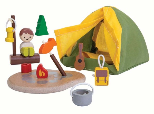 PlanToys Spielhaus Camping Set